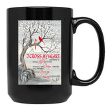 I Cross My Heart Couple Cardinal Bird Winter Christmas Gift Black Gift Coffee Mug - Black