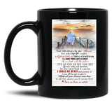 I Cross My Heart Lyrics - Old Couple Sunset - You Will Always Be The Miracle Black Gift Coffee Mug