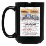 I Cross My Heart Lyrics - Old Couple Sunset - You Will Always Be The Miracle Black Gift Coffee Mug