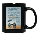 I Cross My Heart Lyrics - Seniors Who Love Each Other Black Gift Coffee Mug - Black