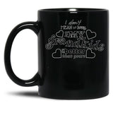 I Don'T Mean To Brag But My Grandkids Are Better Than Yours Black Gift Coffee Mug