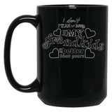 I Don'T Mean To Brag But My Grandkids Are Better Than Yours Black Coffee Mug, Gift Coffee Mug