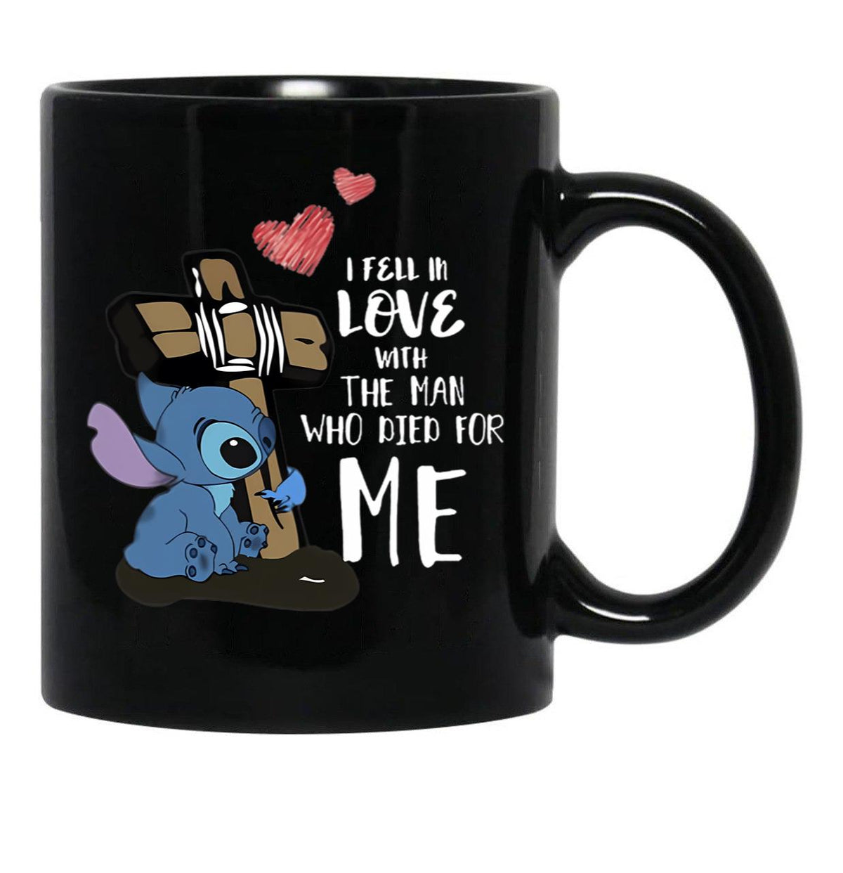 I Fe Ll In L O Ve W Ith T He M A N W Ho Di E D Fo R M E St Itc H Black Gift Coffee Mug - Black