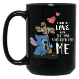 I Fe Ll In L O Ve W Ith T He M A N W Ho Di E D Fo R M E St Itc H Black Gift Coffee Mug