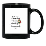 I Find Myself To Be Blessed With A Grandma As Loving Caring Black Coffee Mug, Gift Coffee Mug - Black