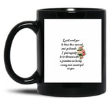 I Find Myself To Be Blessed With A Grandma As Loving Caring Black Coffee Mug, Gift Coffee Mug