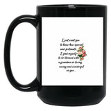 I Find Myself To Be Blessed With A Grandma As Loving Caring Black Coffee Mug, Gift Coffee Mug