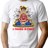 I Found Myself T-Shirt for Men & Women, T-Shirts Graphic Tee - White