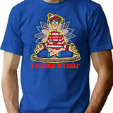 I Found Myself T-Shirt for Men & Women, T-Shirts Graphic Tee - Blue