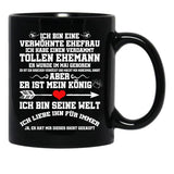 I Have A Damn Great Husband In May Black Gift Coffee Mug - Black