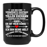 I Have A Damn Great Husband In May Black Gift Coffee Mug - Black