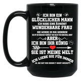 I Have An Extremely Wonderful Wife Gift Black Coffee Mug, Gift Coffee Mug