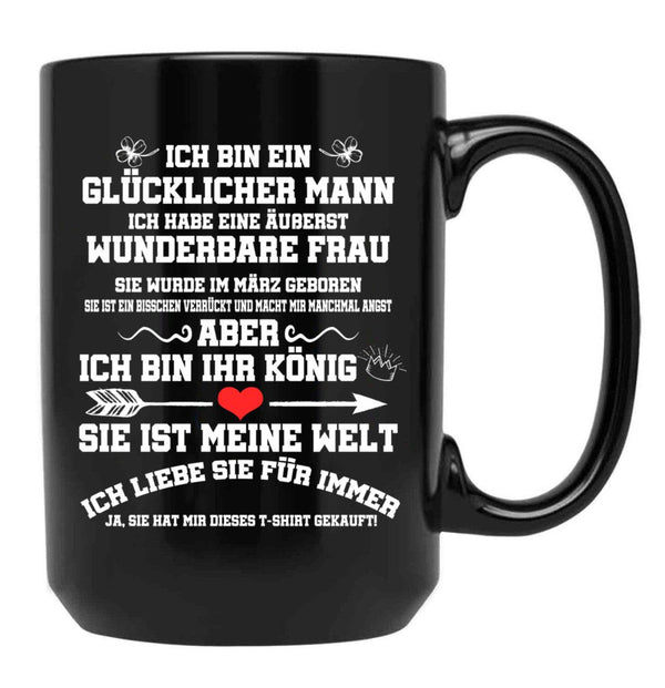 I Have An Extremely Wonderful Woman Black Gift Coffee Mug - Black