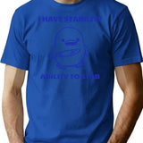 I Have Stability Ability To Stab Funny Vintage T-Shirt for Men & Women, T-Shirts Graphic Tee - Blue