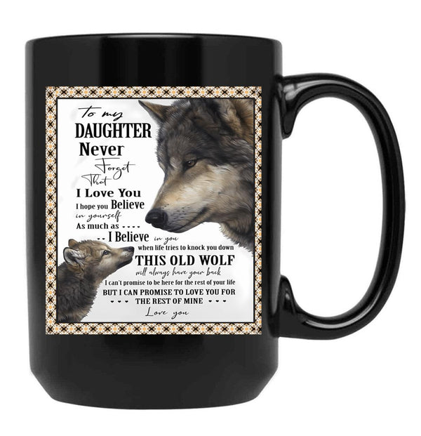 I Hope You Believe In Yourself Black Coffee Mug - Black