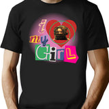 I Love Amanda Saw Design T-Shirt for Men & Women, T-Shirts Graphic Tee - Black
