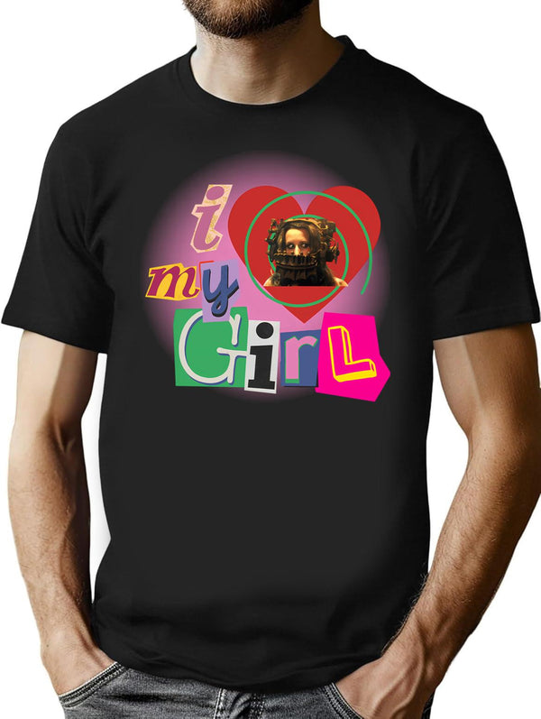 I Love Amanda Saw Design T-Shirt for Men & Women, T-Shirts Graphic Tee - Black