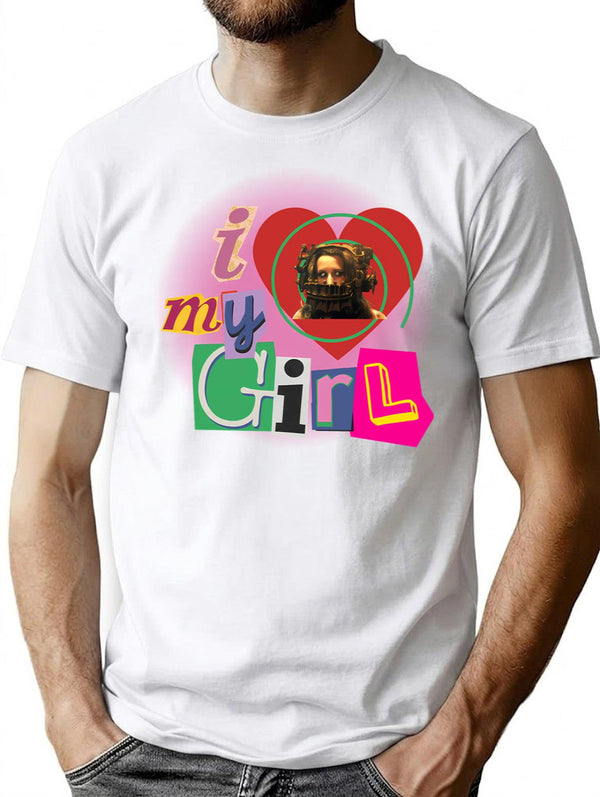 I Love Amanda Saw Design T-Shirt for Men & Women, T-Shirts Graphic Tee - White
