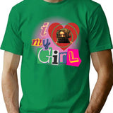 I Love Amanda Saw Design T-Shirt for Men & Women, T-Shirts Graphic Tee - Green
