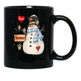 I Love Being A Grandma At Christmas Time Mug Womens Black Coffee Mug - Black