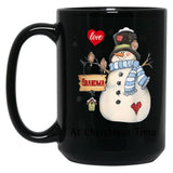 I Love Being A Grandma At Christmas Time Mug Womens Black Coffee Mug