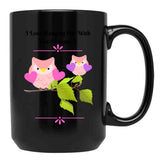 I Love Hanging Out With You Mommy Black Coffee Mug - Black