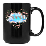 I Love Mama Black Gift Coffee Mug - Black
