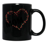 I Love Mom Funny Gift Shirt Mothers Day Gifts Black Coffee Mug - Black