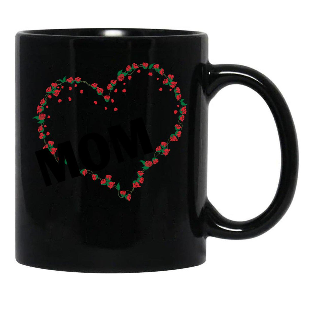 I Love Mom Funny Gift Mothers Day Gifts Black Gift Coffee Mug - Black