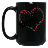 I Love Mom Funny Gift Shirt Mothers Day Gifts Black Coffee Mug