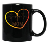 I Love Mom Premium Black Gift Coffee Mug - Black