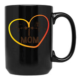 I Love Mom Premium Black Gift Coffee Mug - Black