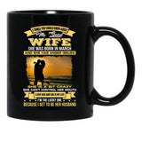 I Love My Crazy Spoiled Wife She Was Born In March Black Gift Coffee Mug - Black