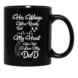 I Love My Dad Black Gift Coffee Mug - Black