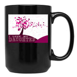 I Love My Daughter Black Gift Coffee Mug - Black