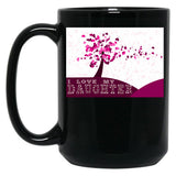 I Love My Daughter Black Gift Coffee Mug