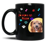 I Love My Dog Black Gift Coffee Mug
