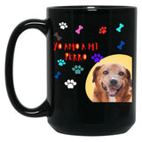 I Love My Dog Black Coffee Mug