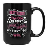 I Love My Future Husband Love Husband Black Coffee Mug - Black