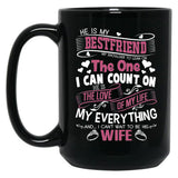 I Love My Future Husband Love Husband Black Coffee Mug