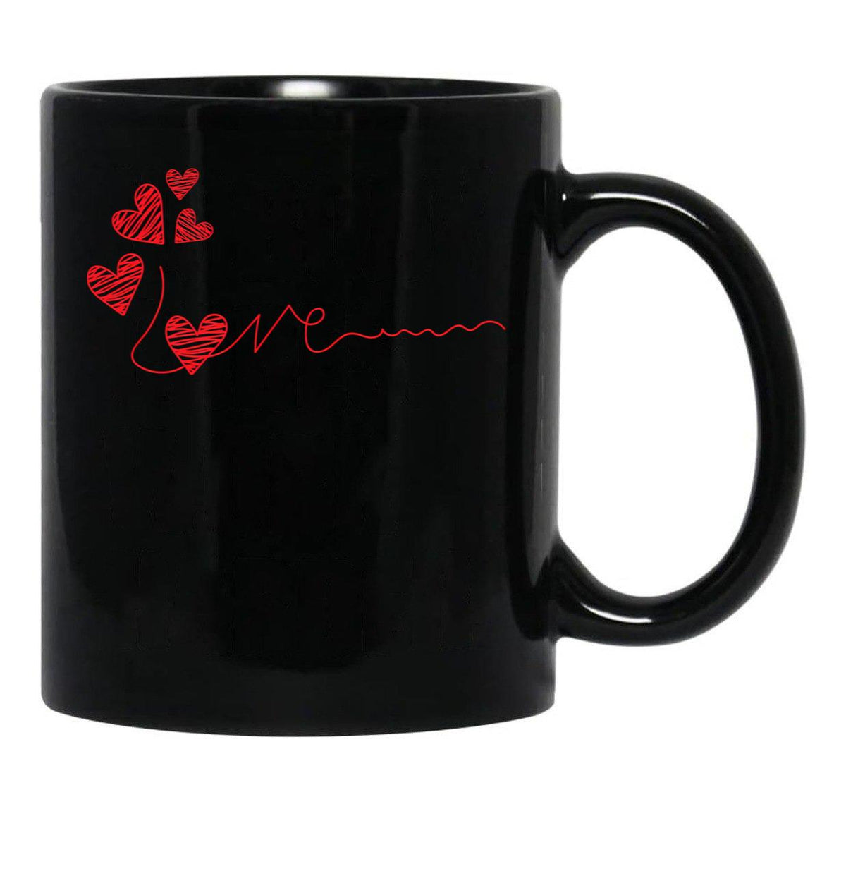 I Love You More Black Gift Coffee Mug - Black