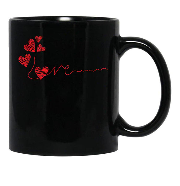 I Love You More Black Gift Coffee Mug - Black