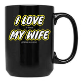I Love Black Coffee Mug - Black