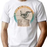 I Poop On Fascists T-Shirt - Retro Graphic Tee for Men & Women - White