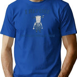 I Refuse To Tolerate Lactose Funny Meme T-Shirt - Blue