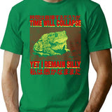 I Remain Silly Frog Japanese T-Shirt - Retro Graphic Tee for Men & Women - Green