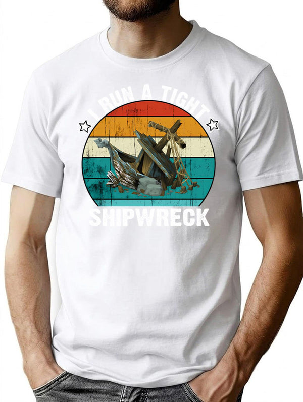 I Run A Tight Shipwreck T-shirt (1) - White