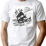 I Run A Tight Shipwreck T-shirt - Retro Graphic Tee for Men & Women - White