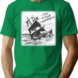 I Run A Tight Shipwreck T-shirt - Retro Graphic Tee for Men & Women - Green