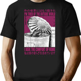 I Seek The Comfort Of Home Raccoon T-Shirt - Black